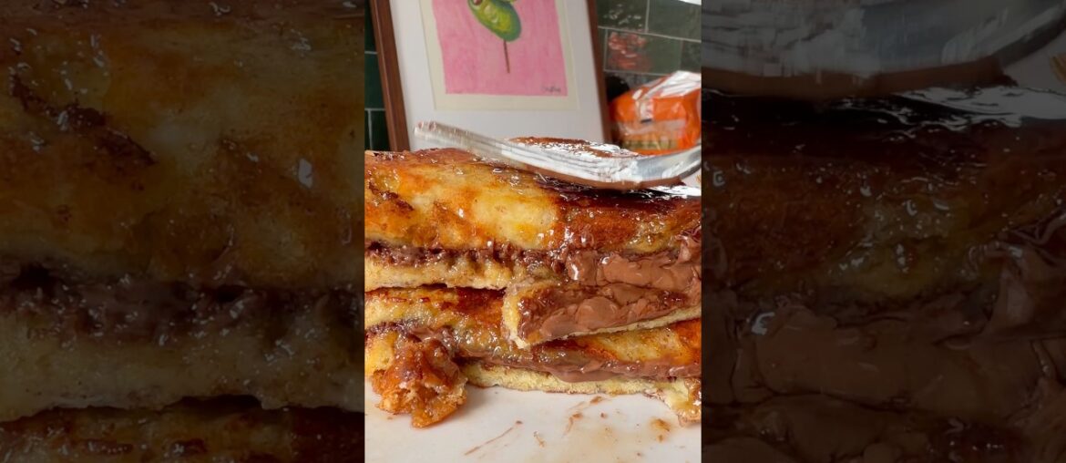 Chocolate Peanut Butter Stuffed French Toast | Easy Brunch or Breakfast Recipe