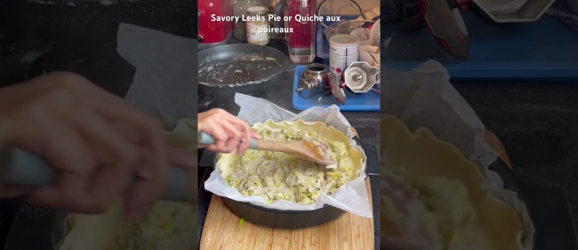 Leeks Pie or Quiche poireaux,A day in my life living in Paris from Bohol ,cooking French 🇫🇷 meal