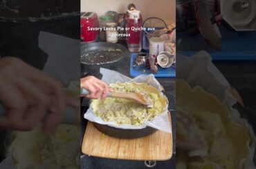 Leeks Pie or Quiche poireaux,A day in my life living in Paris from Bohol ,cooking French 🇫🇷 meal