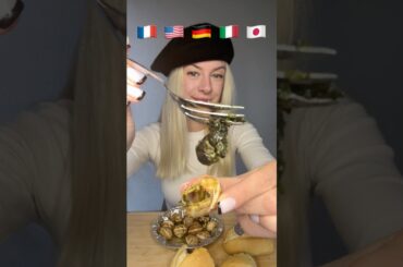 Combine French snails with different countries #asmr #mukbang #foodblogger #snails