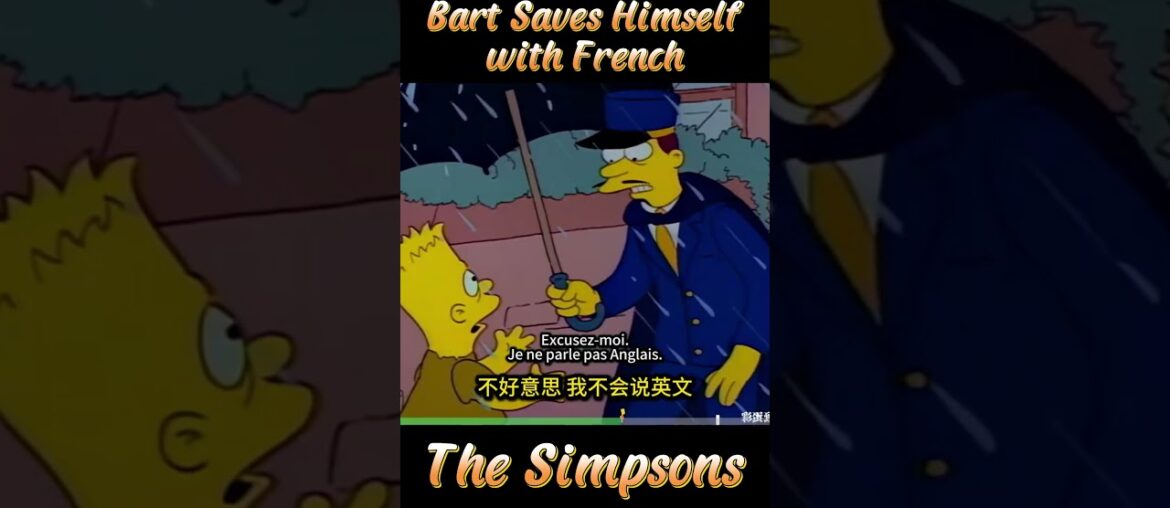 Fake Wine Farm Hell: Bart Saves Himself with French#thesimpsons #funnyvideo #shorts #funny