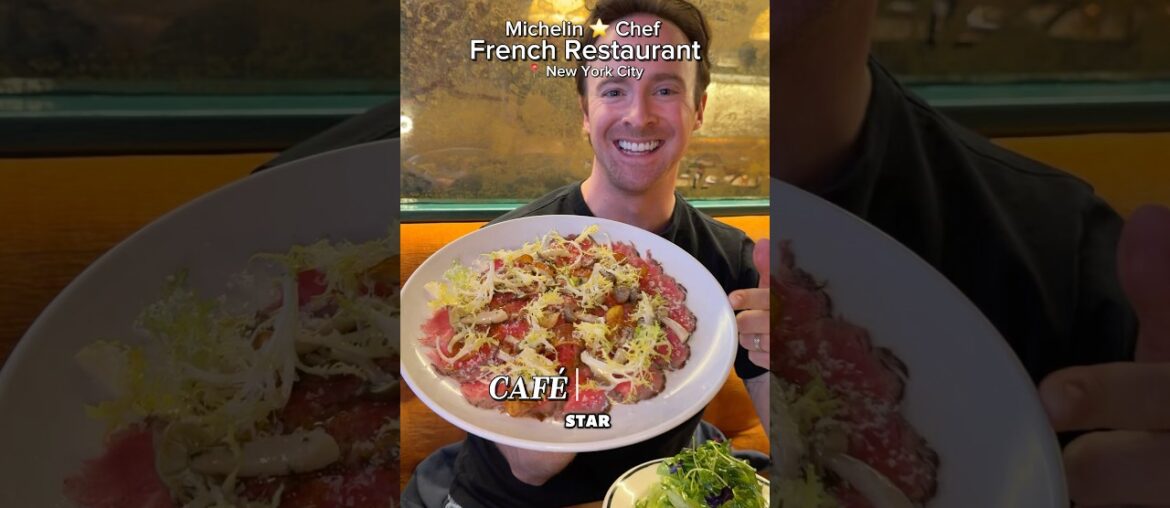 Michelin ⭐️ chef opens new French restaurant in NYC and it’s 🔥 #nyc #foodie