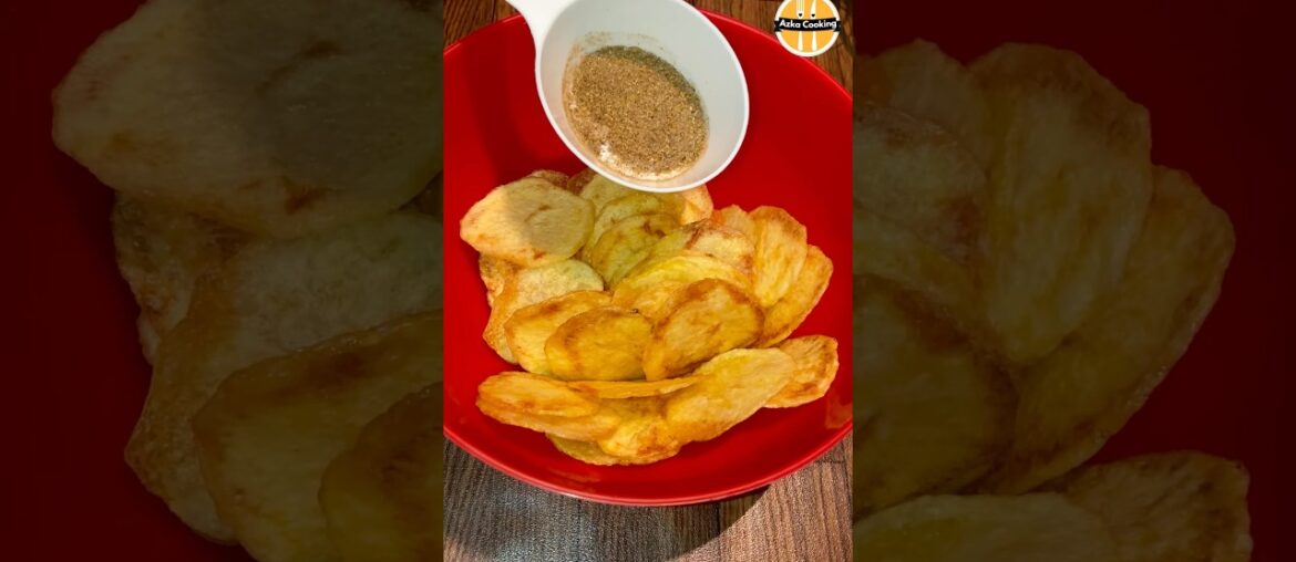 Homemade Crispy Potato Chips Recipe #food #ramadanspecial #recipe