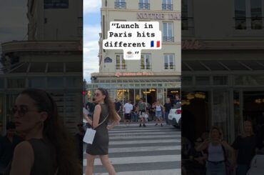 “Lunch in Paris hits different 🇫🇷☕”