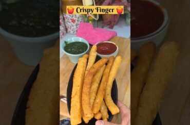 Crispy Finger Fries 🍟 | 2 Min Crunchy Snack 😍 #short #trending #virul #newrecipe #farali