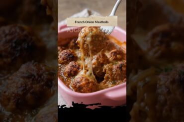 French Onion Meatballs