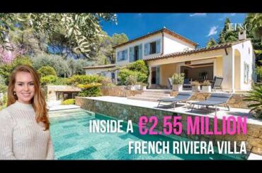 Inside a €2.55 Million French Riviera Villa in Mougins | Property Tour