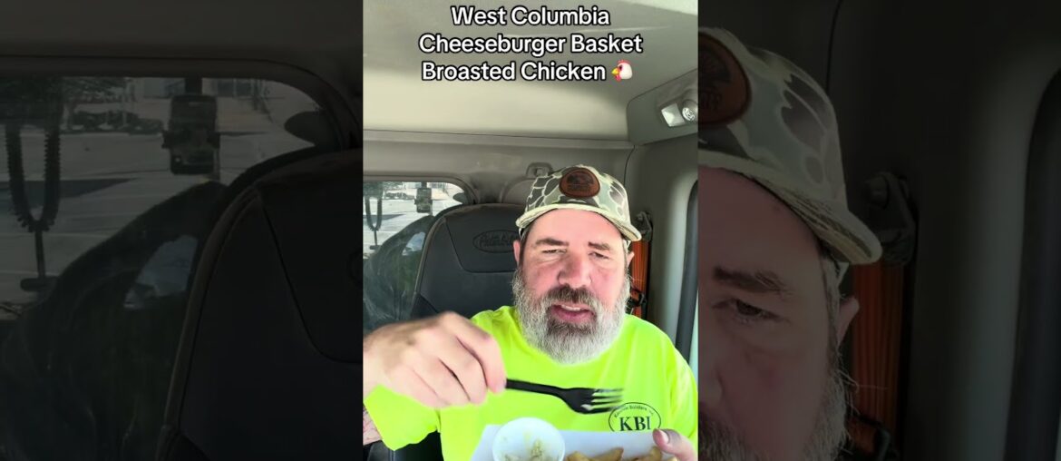 Zesto West Columbia Cheeseburger Basket French Fries Cole Slaw Fried Chickek Sweet Tea #shorts