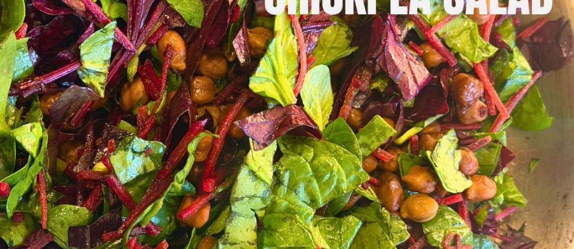 French Bistro Salad-CRISPY CHICKPEA SALAD☺️