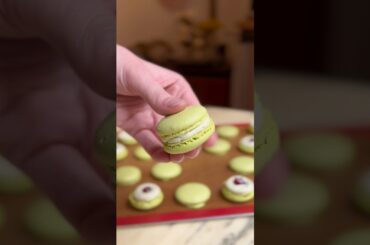 Let’s make pistachio macarons in my tiny Parisian kitchen! #pastry #recipe #dessert #baking #kitchen