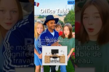 Translating "Table, office table, Dining table, school table " From ENGLISH to FRENCH #french