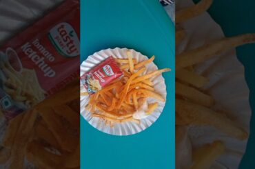 #French Fries 🍟 + Butterscotch Milkshake #shorts #shortsfeed