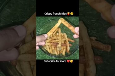 Crispy french fries 🍟🤤#crispyfrenchfries #food #viral #shortvideo #shorts #potato #recipe #fry