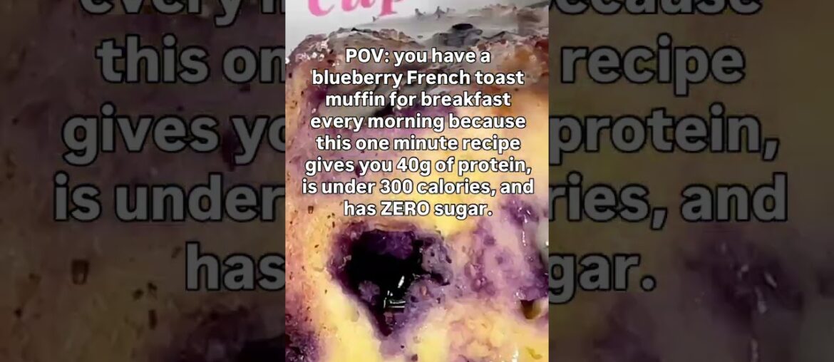 Weight Loss Blueberry French Toast Muffin 🫐🍞✨Recipe below! Comment “PLAN” and I’ll dm you a link