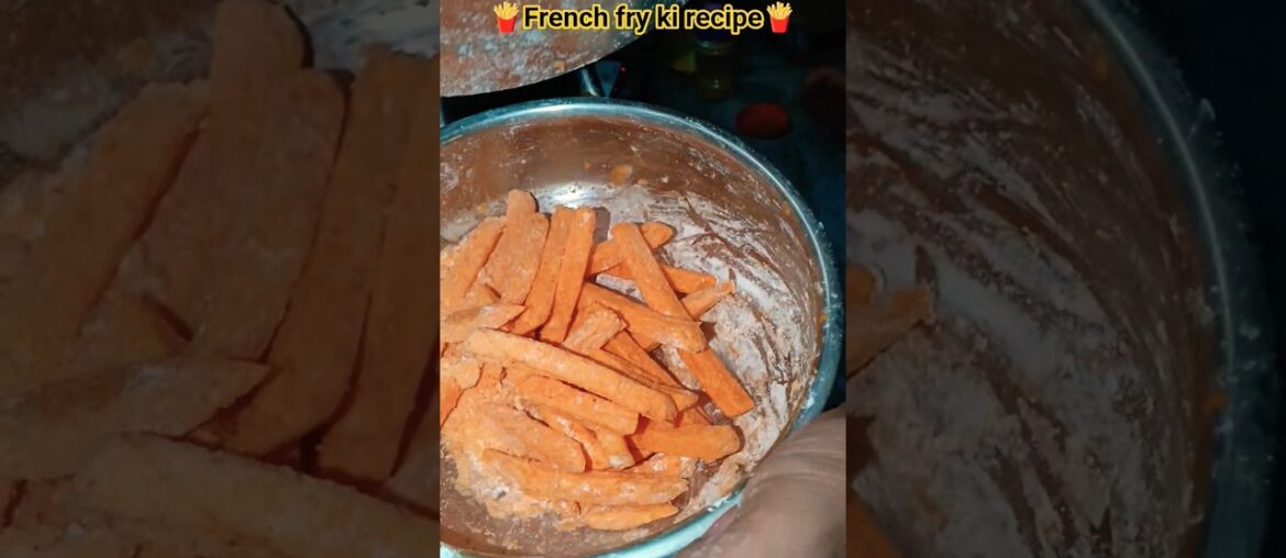 French fry ki recipe yahan taiyar ho rahi hai janiye kaise banti hai 🍟😃🍟#frenchfries #finger #shorts