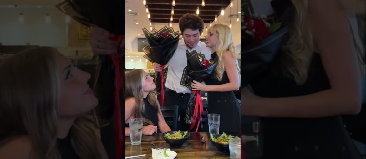 he is such a gentleman I love him so much @🎀Piper Rockelle🎀 #fyp #couple #flowers #frien