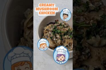 Little Gourmet Critics rates🍄 Creamy Garlic Mushroom Chicken
