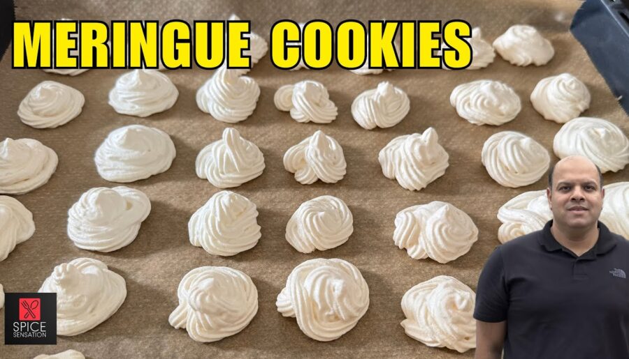 Meringue Cookies Recipe by Spice Sensation | French Meringue Recipe