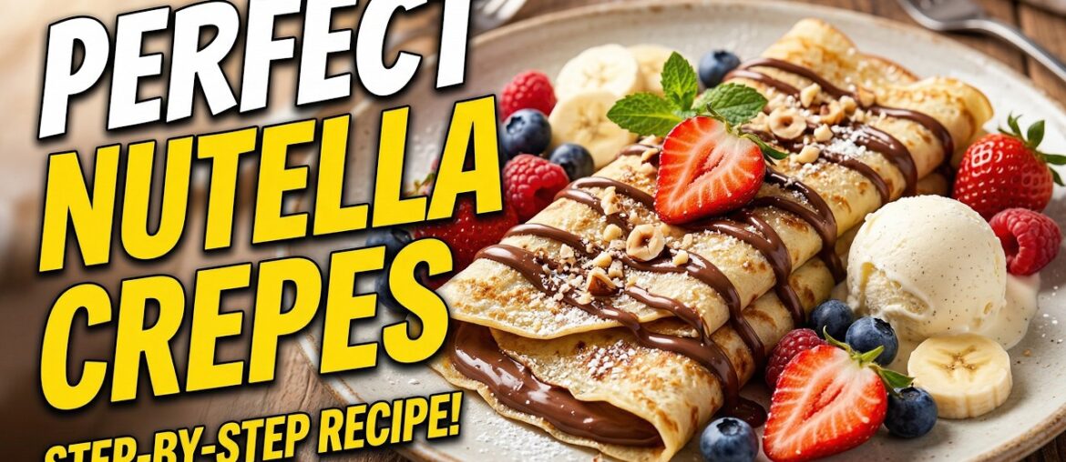 The Only Crepe Recipe You’ll Ever Need! (Nutella & Banana) The Only Crepe Recipe You’ll Ever Need! (Nutella & Banana)