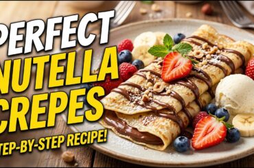 The Only Crepe Recipe You’ll Ever Need! (Nutella & Banana)