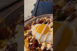 Let’s make some breakfast french fries on the Blackstone griddle #blackstone #breakfast #cooking ￼