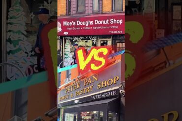 Brooklyn's Donut WAR! 🍩: PeterPan Vs Moe's Doughs #shorts