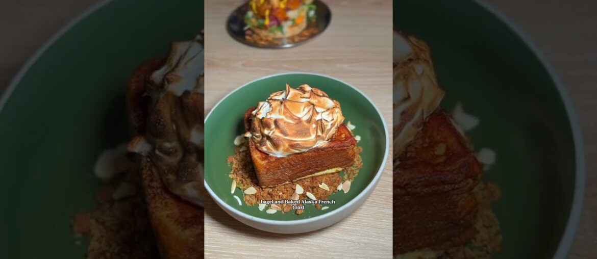 Baked Alaska French toast in Hull | Milchig #hull #yorkshire #yorkshirefood