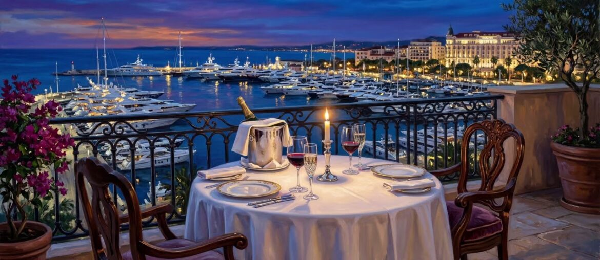 Dinner in Cannes, France | Romantic French Riviera Restaurant Music (1 Hour) Dinner in Cannes, France | Romantic French Riviera Restaurant Music (1 Hour)