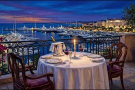 Dinner in Cannes, France | Romantic French Riviera Restaurant Music (1 Hour)