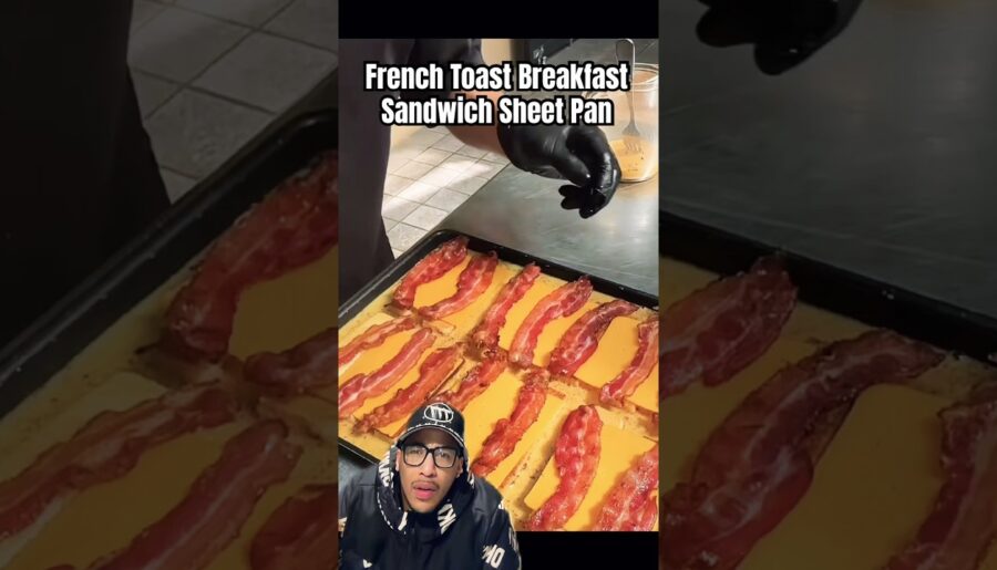 French Toast Breakfast Sandwich Sheet Pan! #shorts #food #foodie