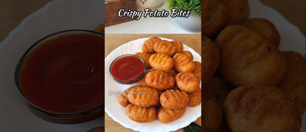 Crispy Potato Bites 😍 #shorts #recipe #potato #snacks #viral #aloo