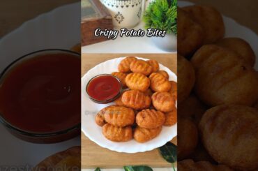 Crispy Potato Bites 😍 #shorts #recipe #potato #snacks #viral #aloo