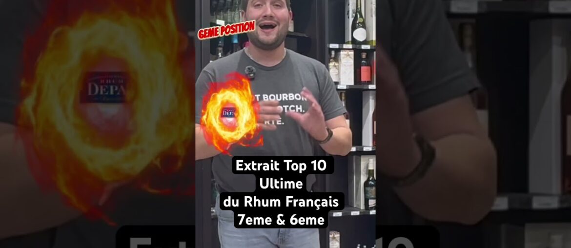 Extrait de ma vidéo #top10 un #top uniquement sur le #rhum français, #martinique #reunion #antilles