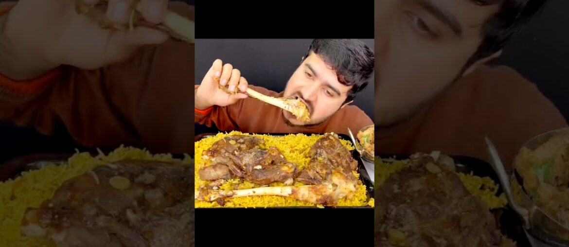 ASMR EATING SPICY 🔥🥵 MUTTON NALLI #mukbang #asmreating #youtubeshorts #food #eatingsounds #ytshorts