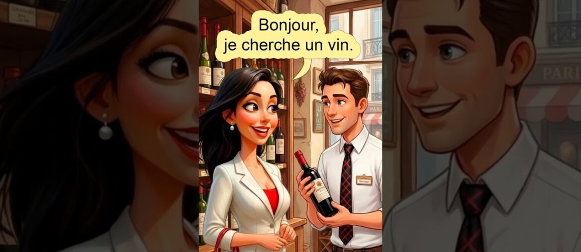 Real-Life French Conversation for Beginners | At a Wine Shop in France #shorts