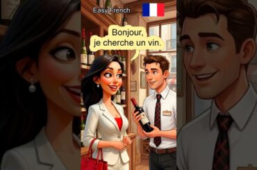 Real-Life French Conversation for Beginners | At a Wine Shop in France #shorts