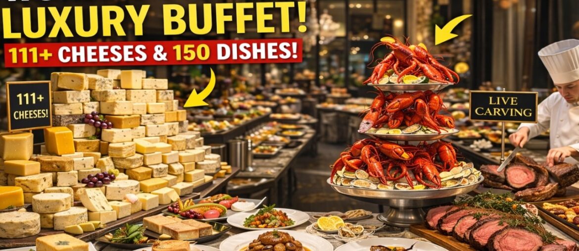 Inside the World’s Biggest Luxury Buffet 🇫🇷 | 111+ Cheeses & 150 Dishes (Guinness World Record!)