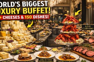 Inside the World’s Biggest Luxury Buffet 🇫🇷 | 111+ Cheeses & 150 Dishes (Guinness World Record!)
