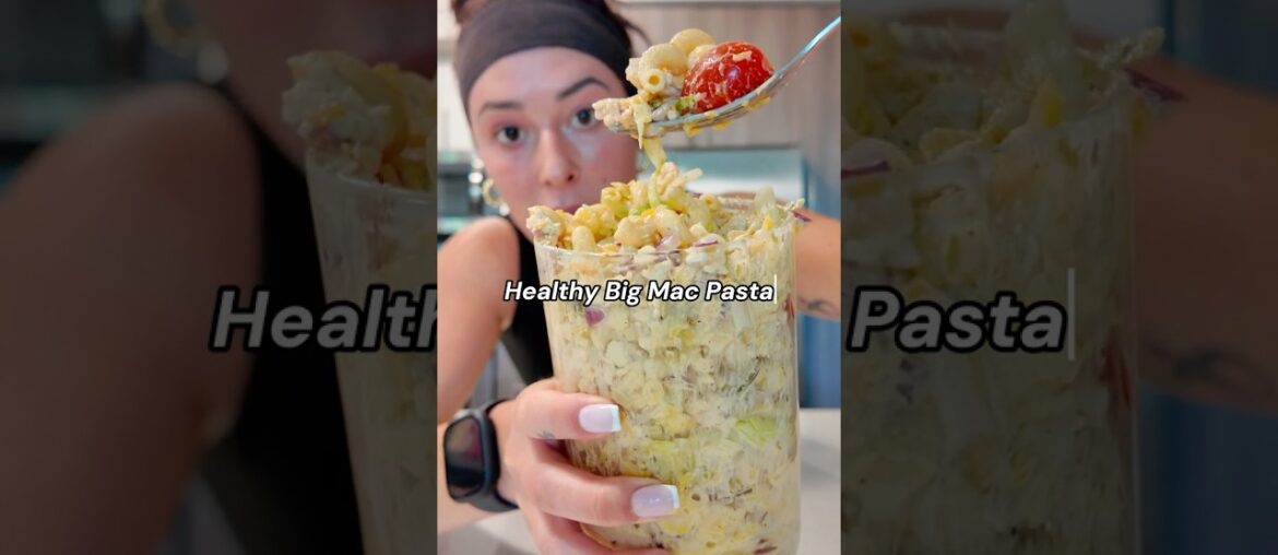 HEALTHY BIG MAC PASTA SALAD #healthy #recipe #foodie