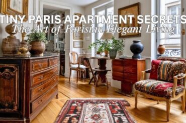 Small Apartment Secrets: How to Style 10 Square Meters with Antique French Elegance