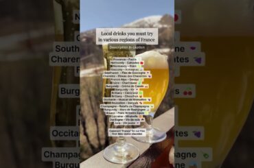 French Drinks By Region You Didn’t Know About 🇫🇷🥂 (Beyond Wine&Champagne) #francedrinks #visitfrance