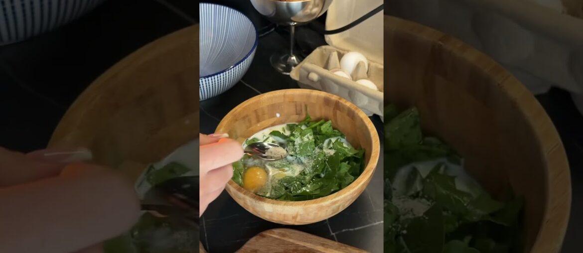 Быстрый Киш с лососем и шпинатом 🤤 Быстрый Киш с лососем и шпинатом 🤤