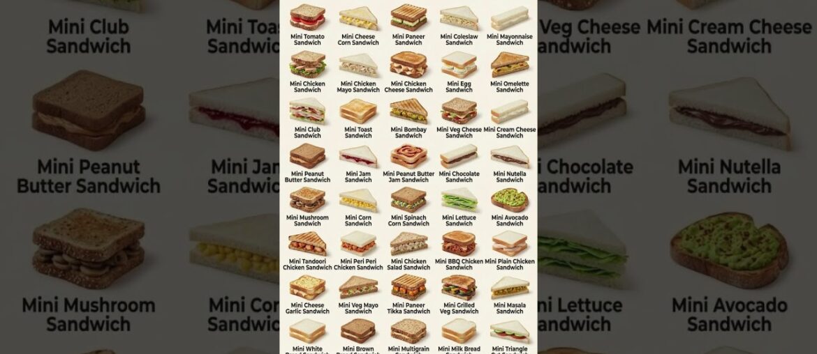 Different Types of Sandwiches English Names #english #englishspellings