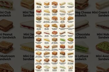 Different Types of Sandwiches English Names #english #englishspellings