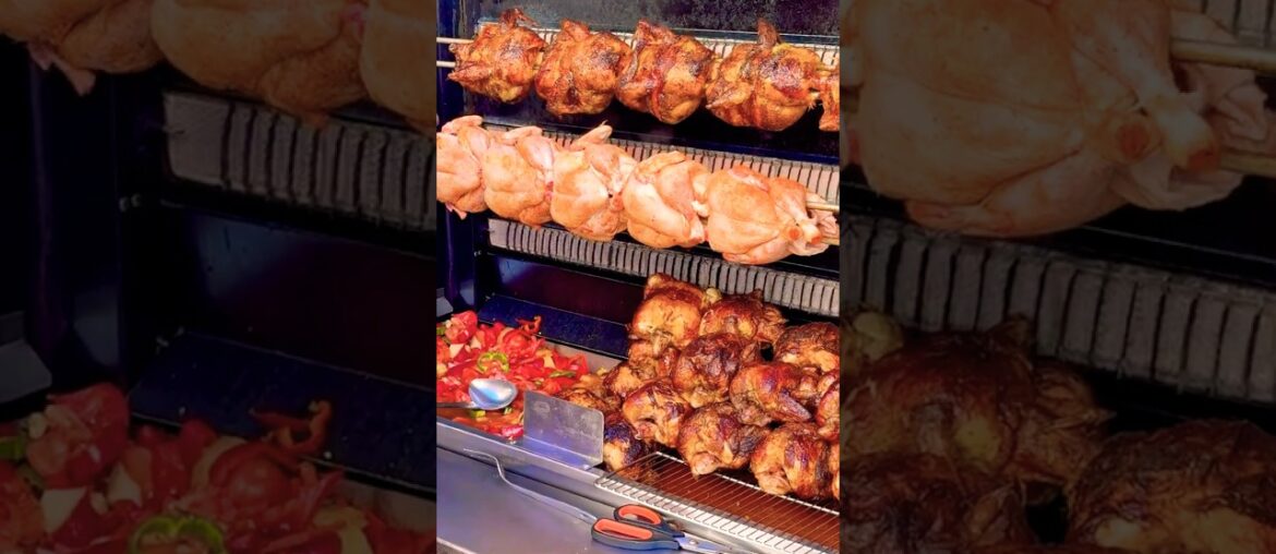 🍽️ Chicken Roti #rostedchicken #deliciousfood #foodlover #streetfood #france