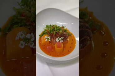 3-Star Salmon, gently kissed by flame.