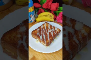 Best Peanut Butter and Banana Toast|Try this new recipe...!! #shorts