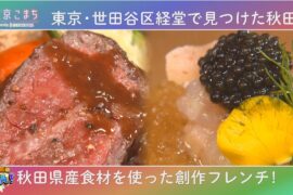 秋田市出身の店主が営む🗼世田谷区の🍴創作フレンチを紹介✨「土曜の情報缶詰どっかん！」♪東京こまち supported by SHOWROOM♪2026年4月11日放送