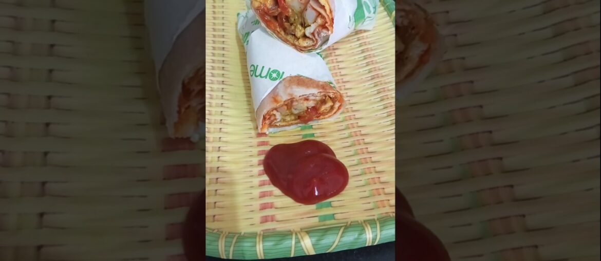 chicken cream Roll#Chicken #Tortillas #French #fry #food #recipe#Roll