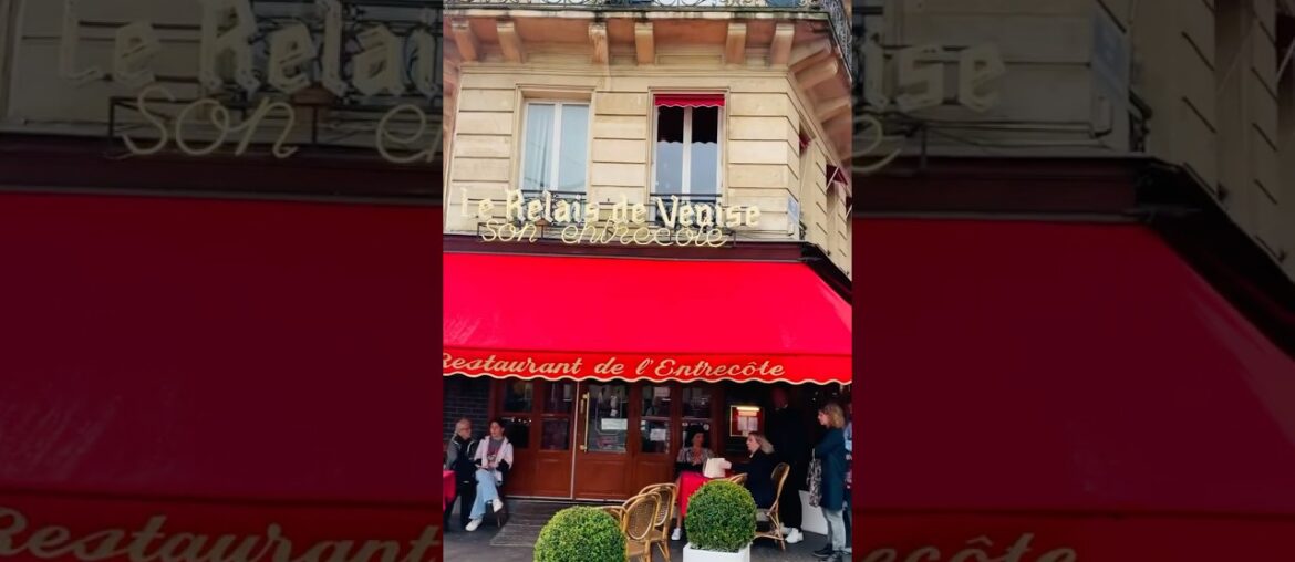 The famous Entrecôte restaurant in Paris: Le Relais de Venise since 1959 #steak#frites#paris巴黎牛排店